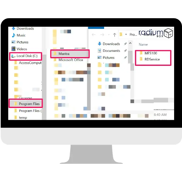 Step:- 7  It is highly recommended to reboot the system after successful installation.Once the installation is completed, please make sure that MFS100 & MFS100RdService folder available in your C:\Program Files\Mantra