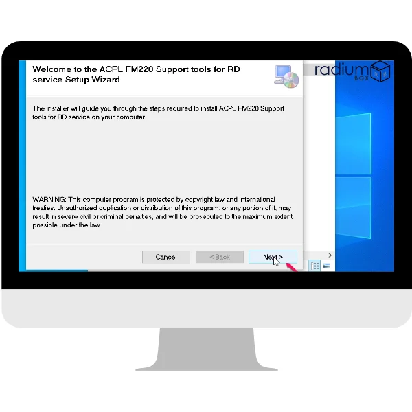 Step 5: The installer will start installing the driver for Startek FM220. Once the installation is complete, click "Finish" to exit the wizard.